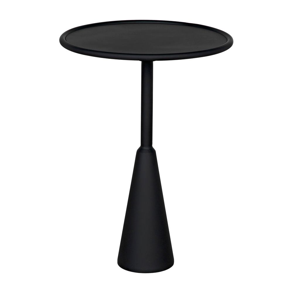 Hiro Side Table, Black Iron by NOIR
