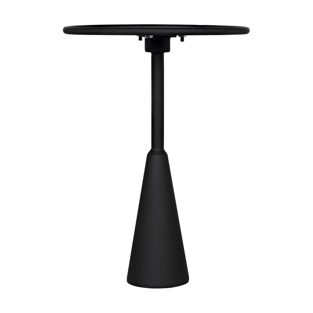Hiro Side Table, Black Iron by NOIR