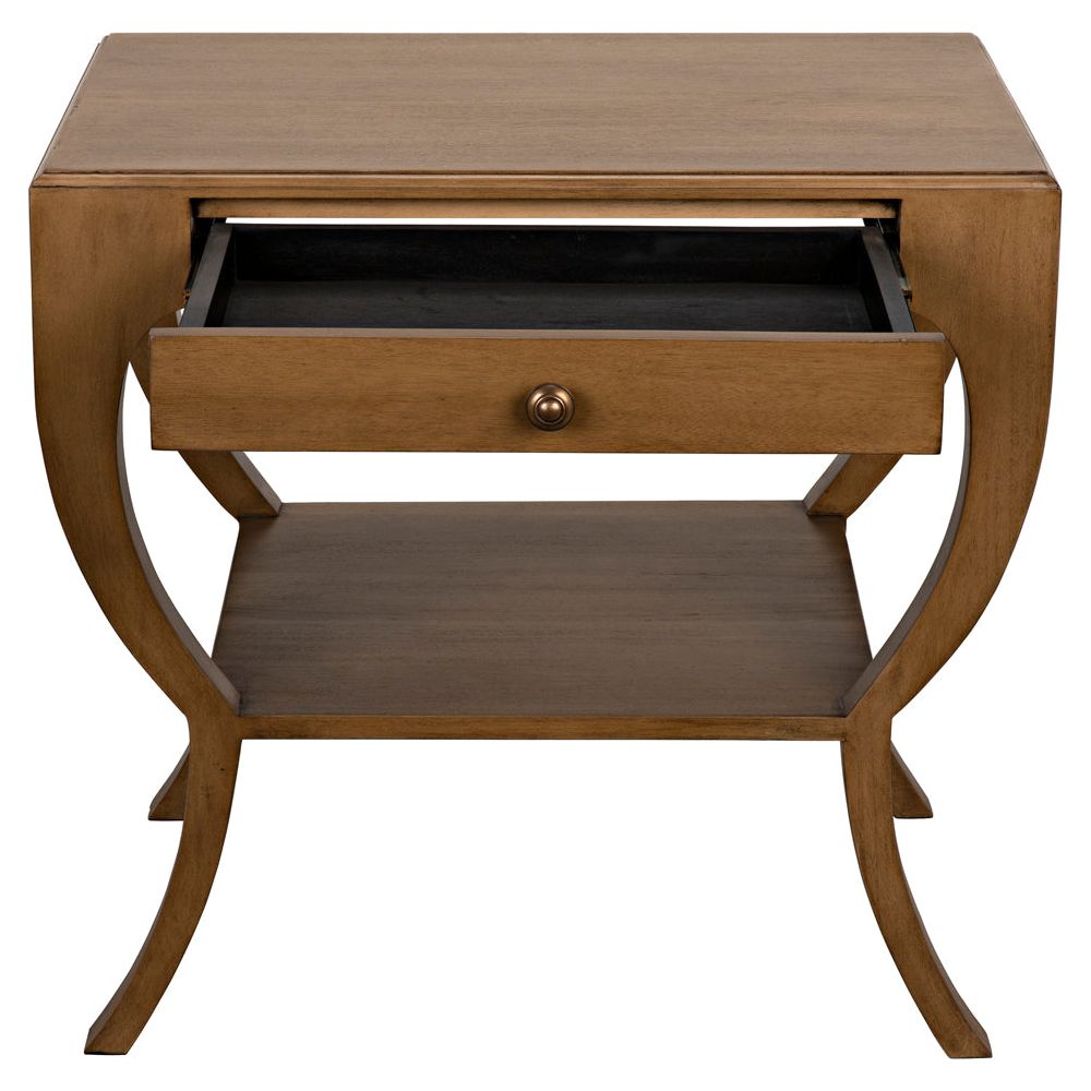 Maude Side Table, Saddle Brown by NOIR