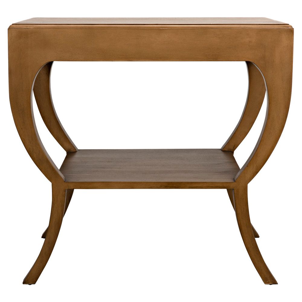 Maude Side Table, Saddle Brown by NOIR