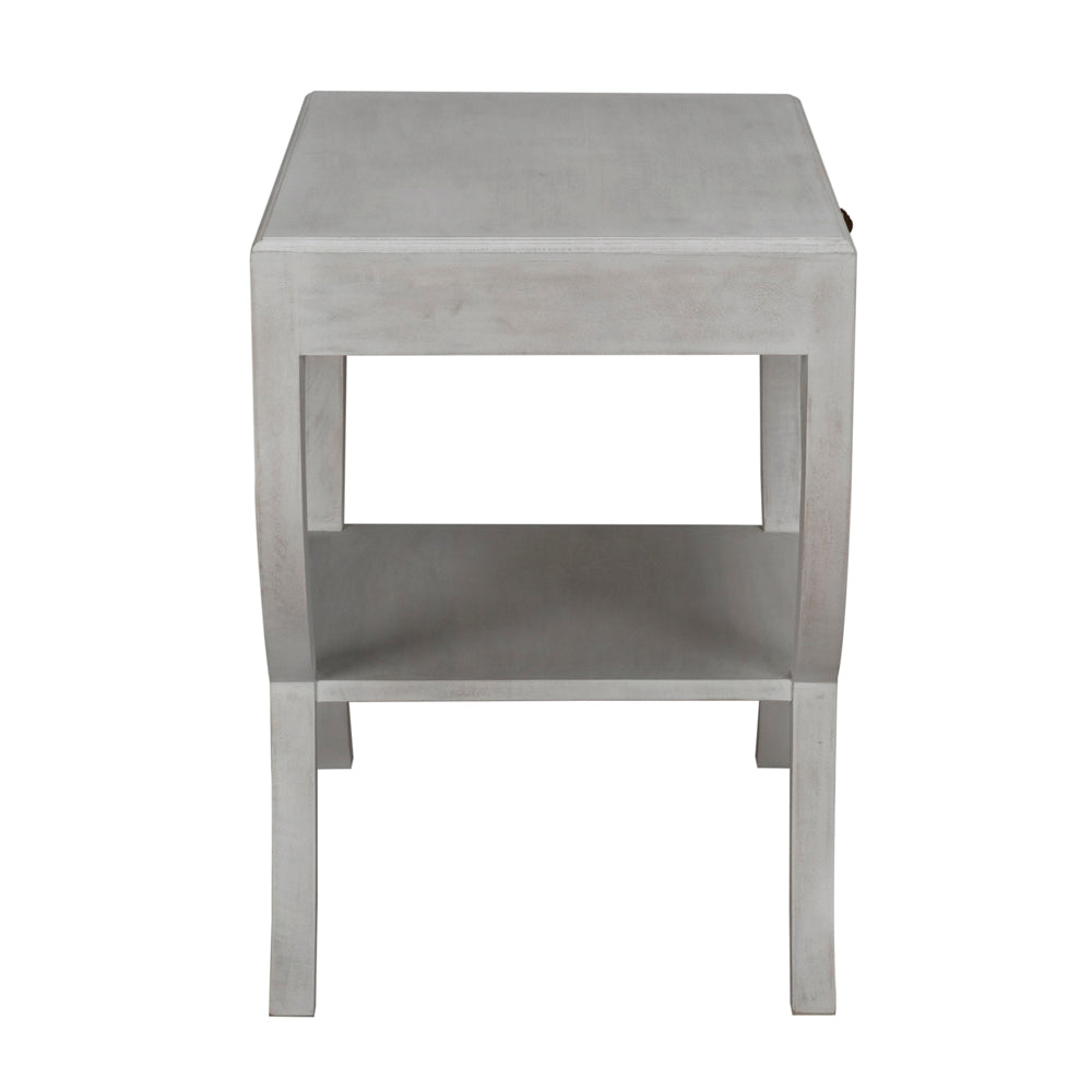 Maude Side Table, White Wash by NOIR