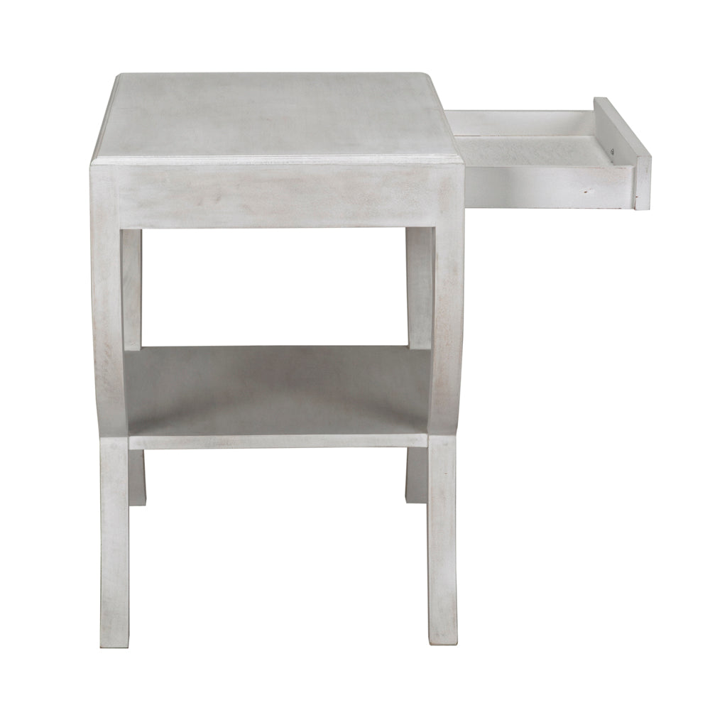 Maude Side Table, White Wash by NOIR