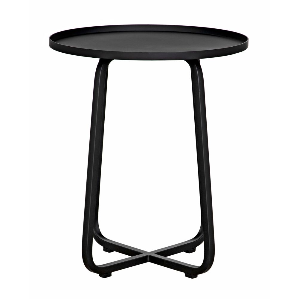 Kimana Side Table, Black Iron by NOIR