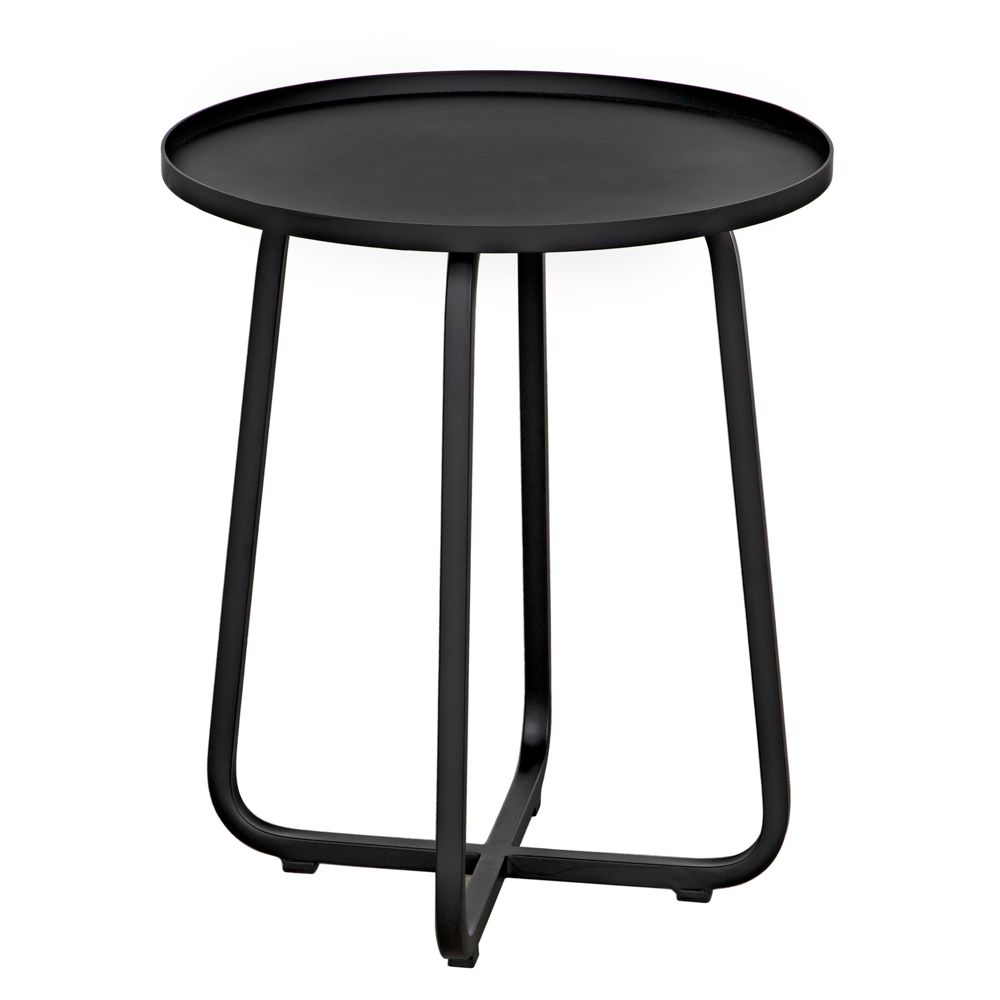 Kimana Side Table, Black Iron by NOIR