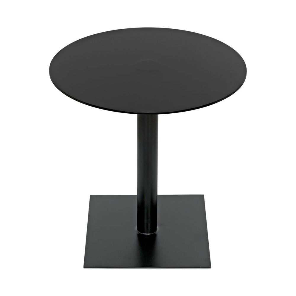 Mies Side Table, Black Iron by NOIR