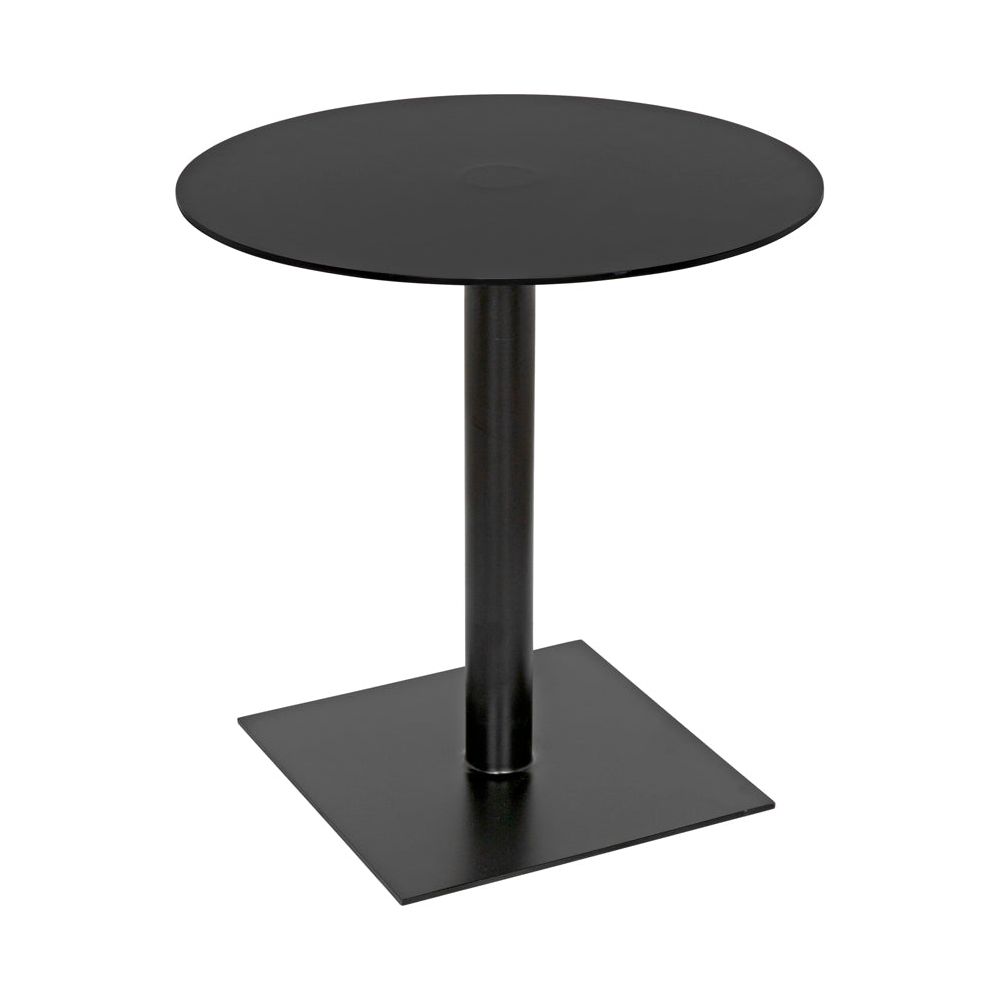 Mies Side Table, Black Iron by NOIR