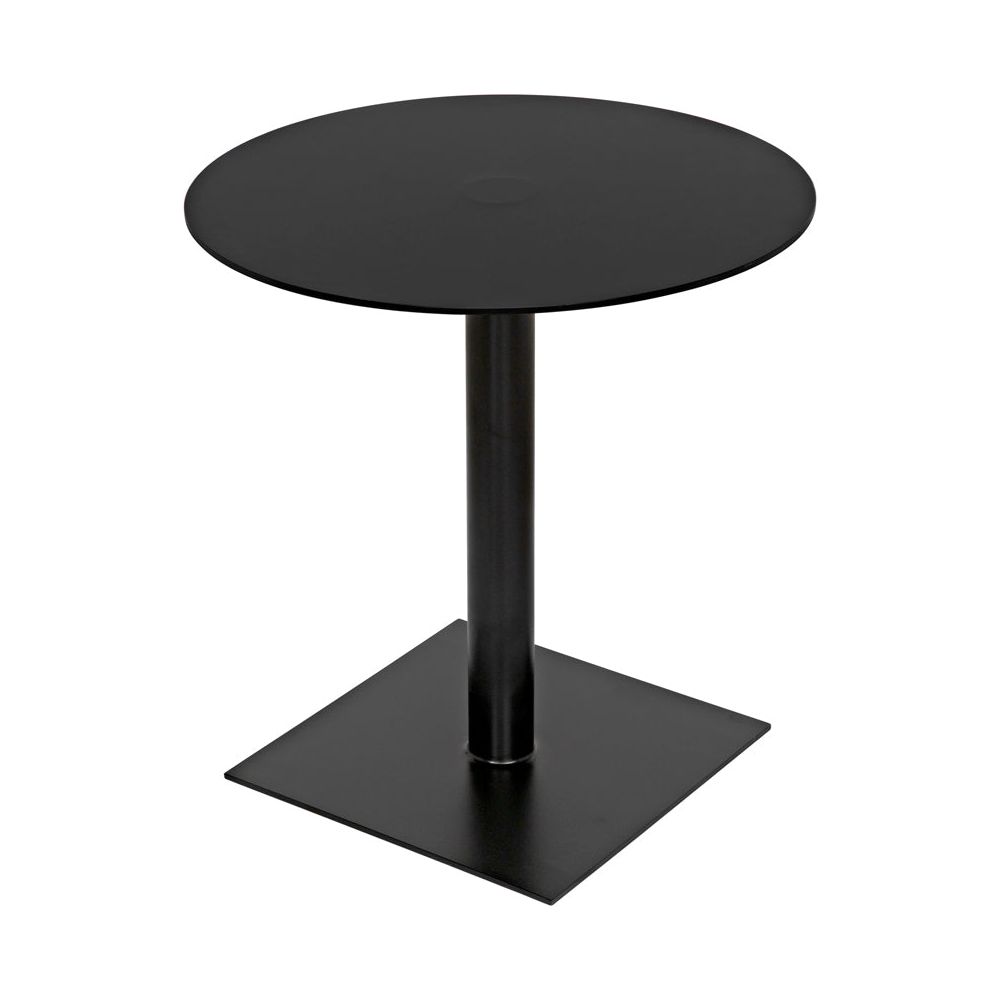 Mies Side Table, Black Iron by NOIR