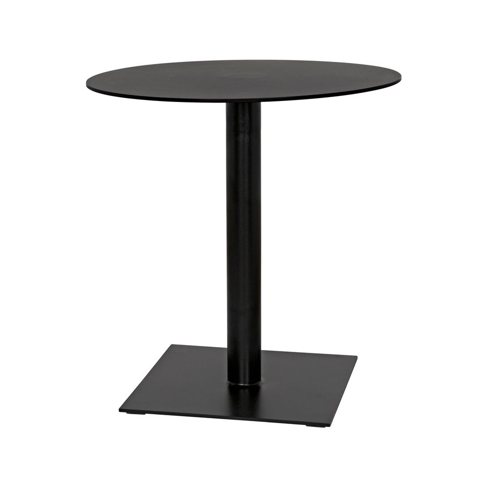 Mies Side Table, Black Iron by NOIR