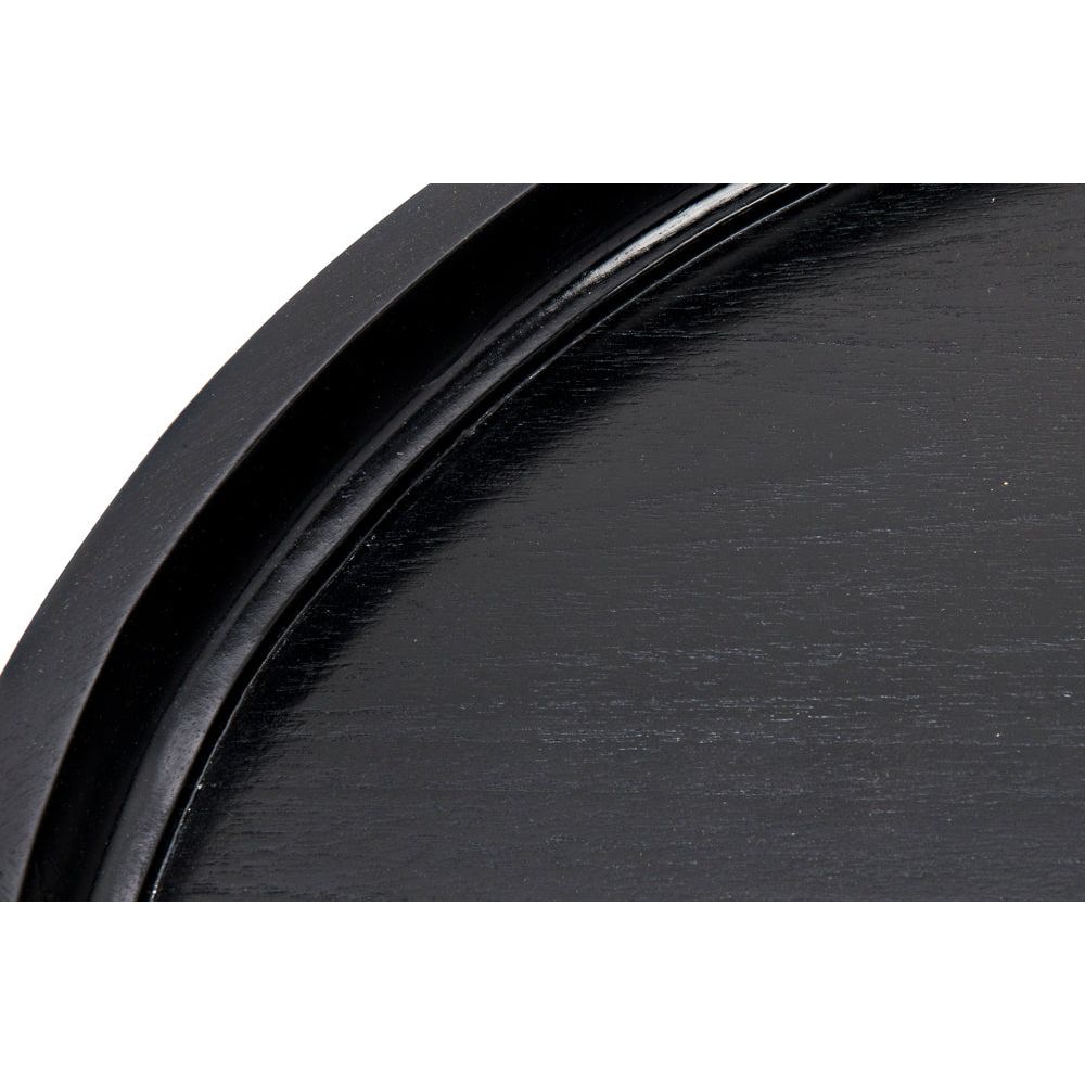 Gavin Side Table, Hand Rubbed Black by NOIR