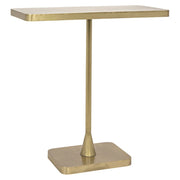 Hild Side Table, Metal with Brass Finish by NOIR