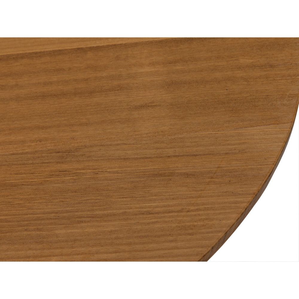 Ford Small Side Table, Gold Teak with Iron Base by NOIR