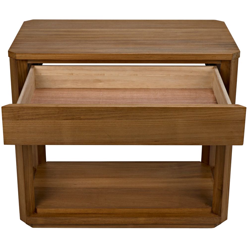 SL11 Side Table, Gold Teak by NOIR