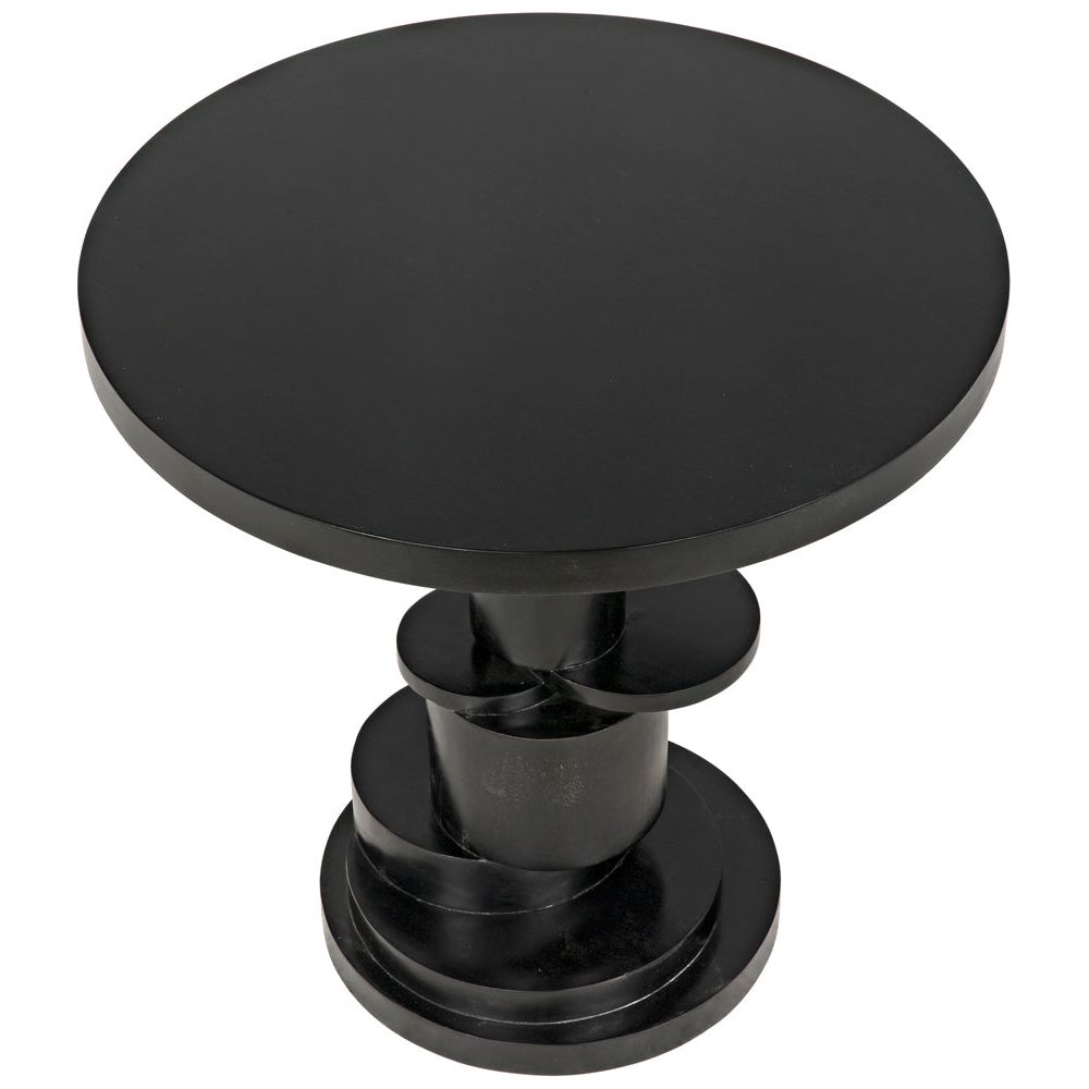 Hugo Side Table, Hand Rubbed Black by NOIR