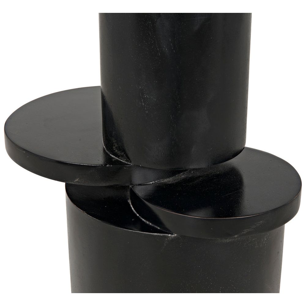 Hugo Side Table, Hand Rubbed Black by NOIR