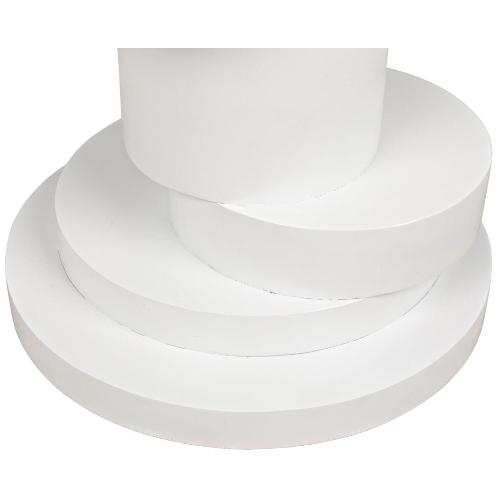 Hugo Side Table, Solid White by NOIR