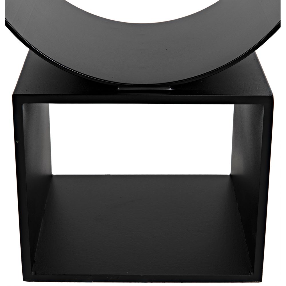 Shape Side Table, Black Iron by NOIR