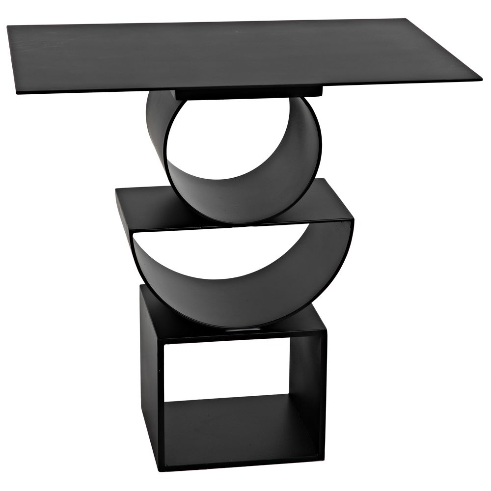 Shape Side Table, Black Iron by NOIR