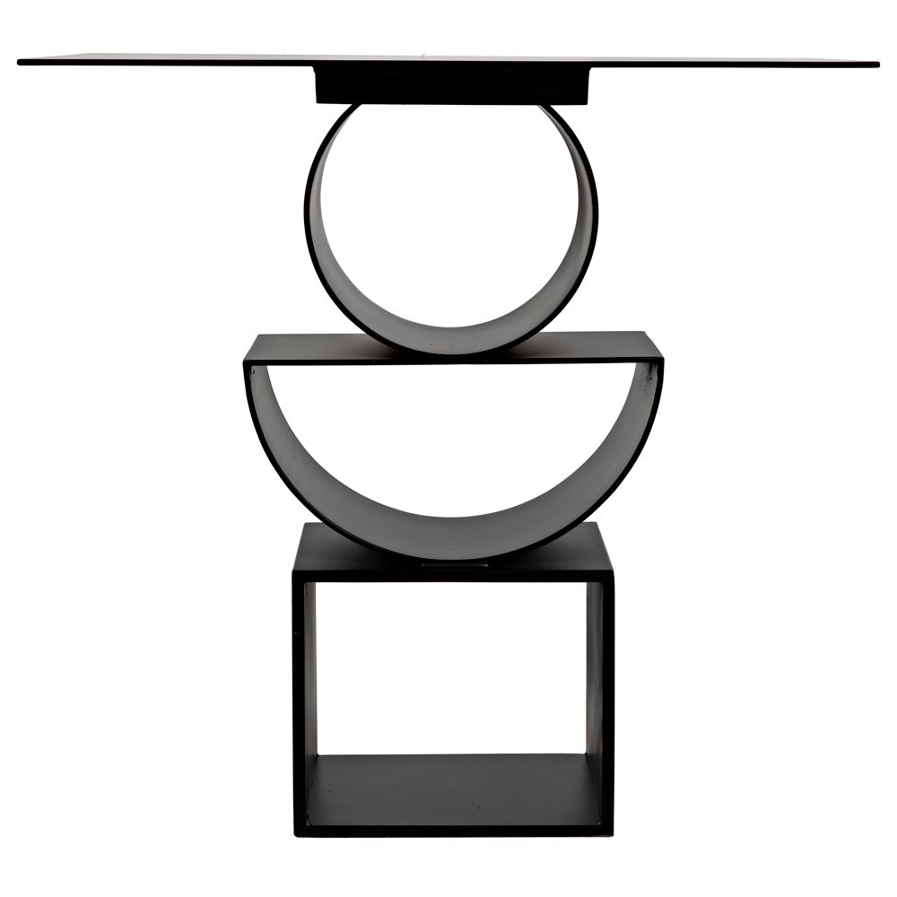 Shape Side Table, Black Iron by NOIR