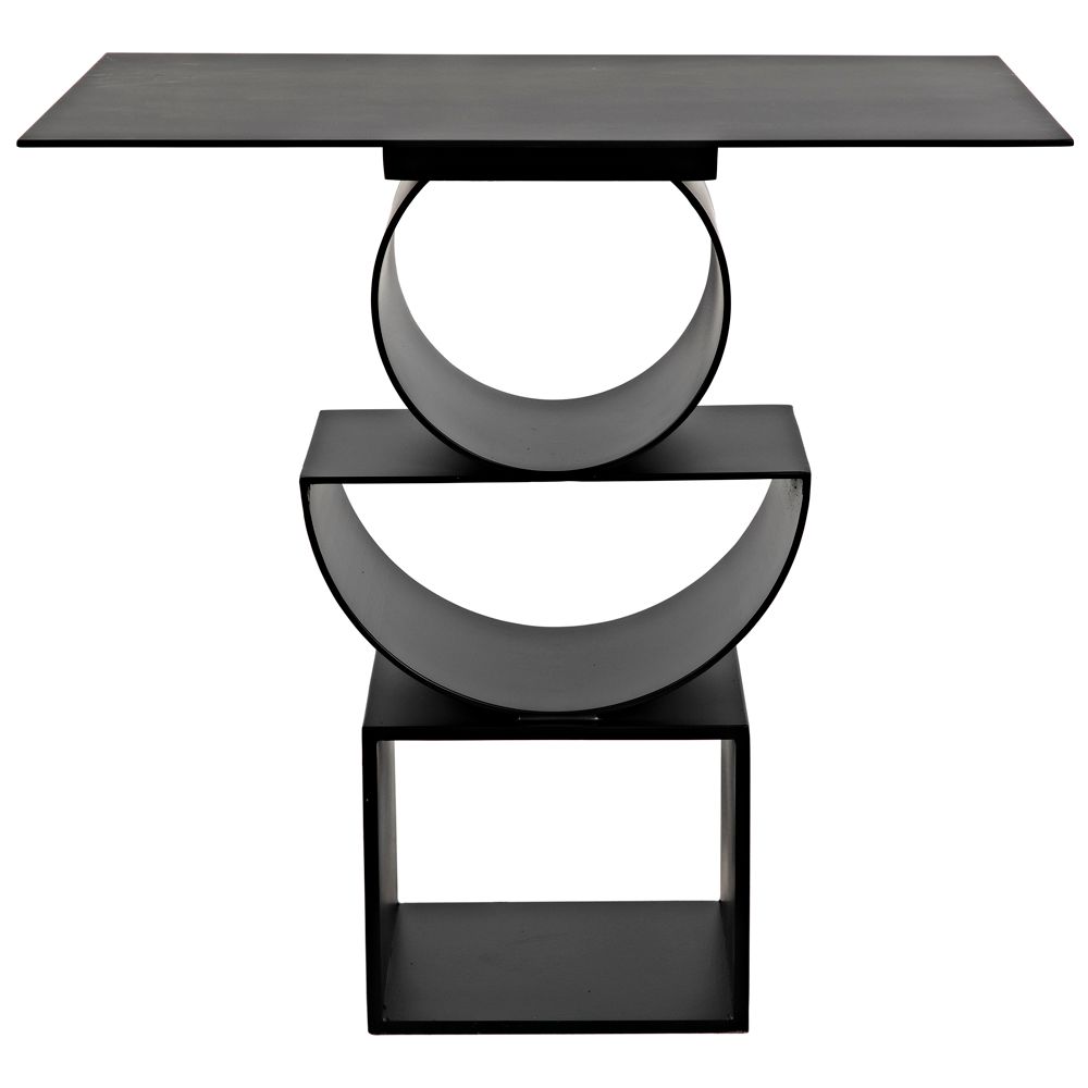 Shape Side Table, Black Iron by NOIR