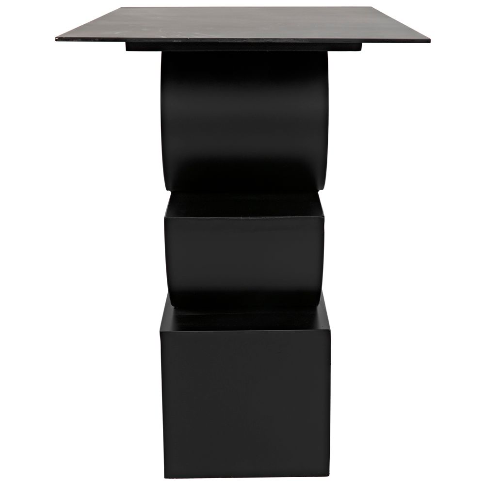 Shape Side Table, Black Iron by NOIR