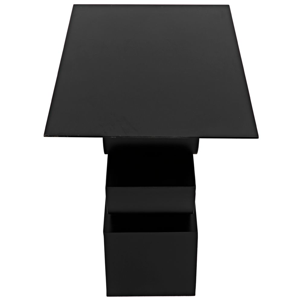 Shape Side Table, Black Iron by NOIR