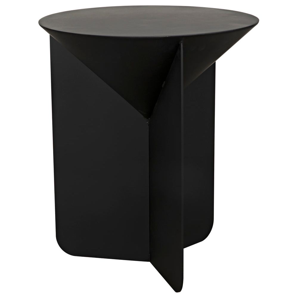 Lora Side Table, Black Iron by NOIR