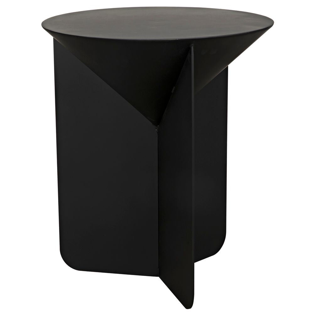 Lora Side Table, Black Iron by NOIR