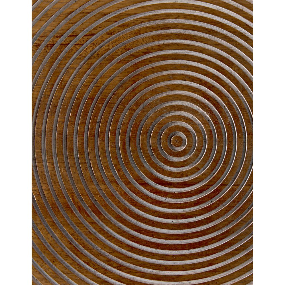 Saturn Side Table, Dark Walnut by NOIR