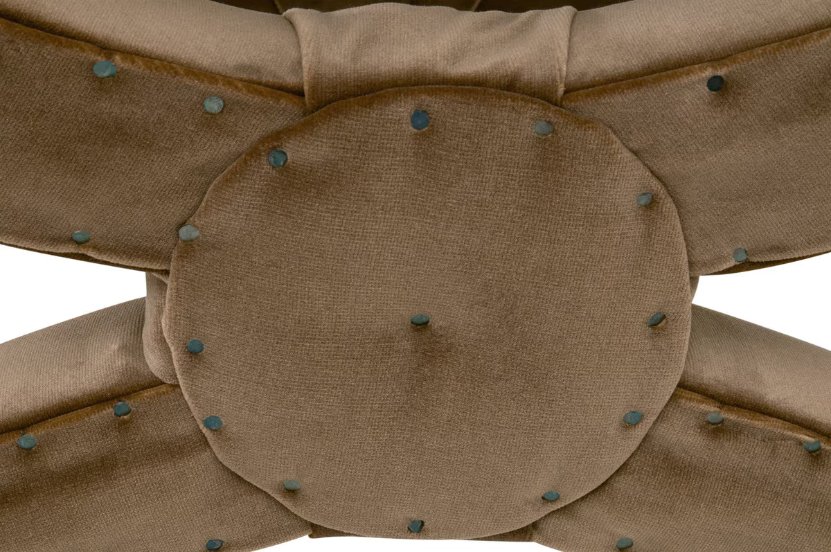 Gaston Ottoman – Caramel Velvet | Essentials for Living by Essentials For Living