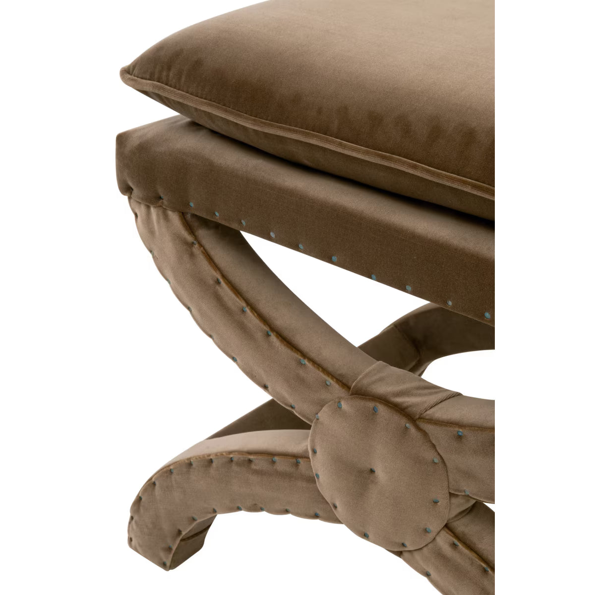 Gaston Ottoman – Caramel Velvet | Essentials for Living by Essentials For Living