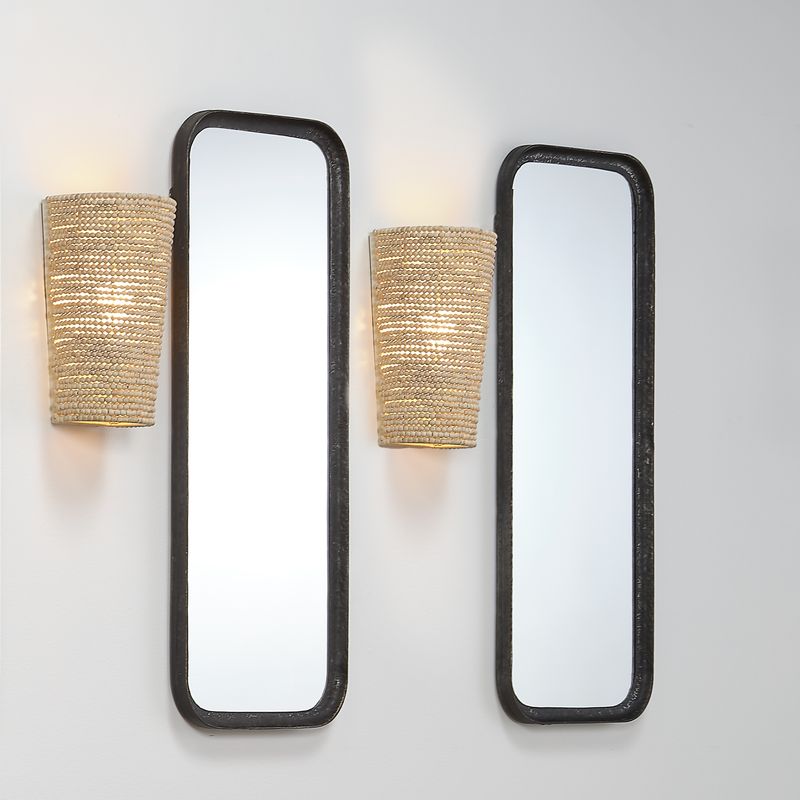 Seawall 1-Light Beaded Cone Wall Sconce by Jamie Young