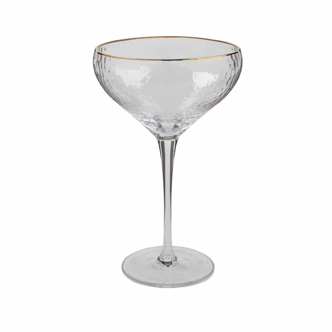Giselle Coupe Champagne Glass – Clear by Ivory & Olive