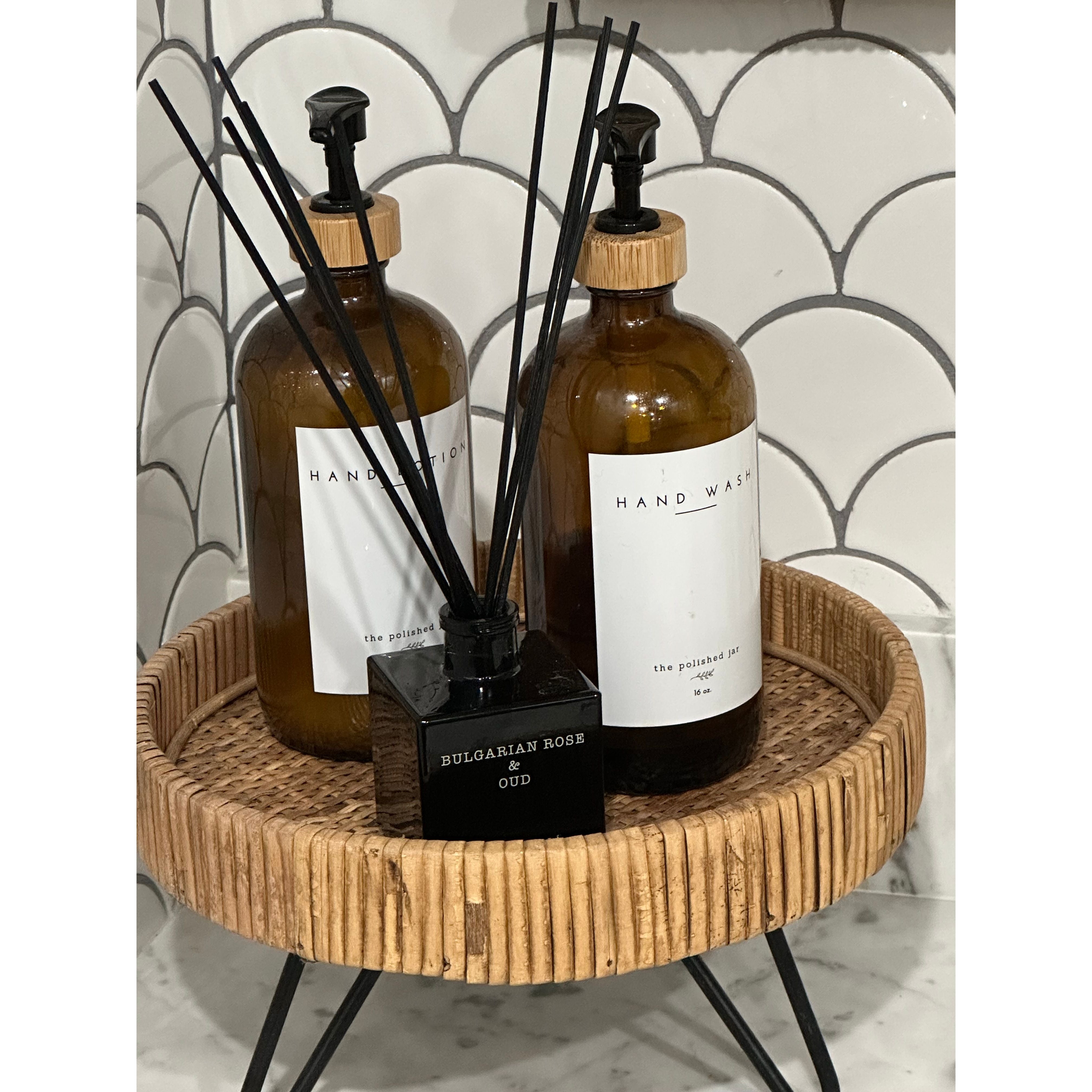 Cereria Molla Bulgarian Rose & Oud Black Reed Diffuser 3.4 fl oz by Cereria Molla