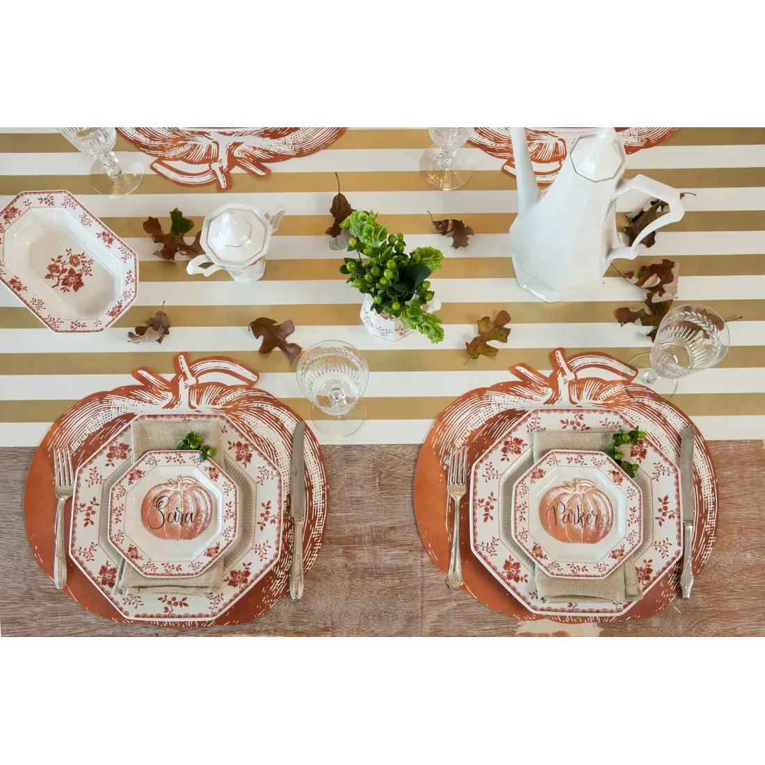 Pumpkin Place Card - Pack of 12 by Hester & Cook