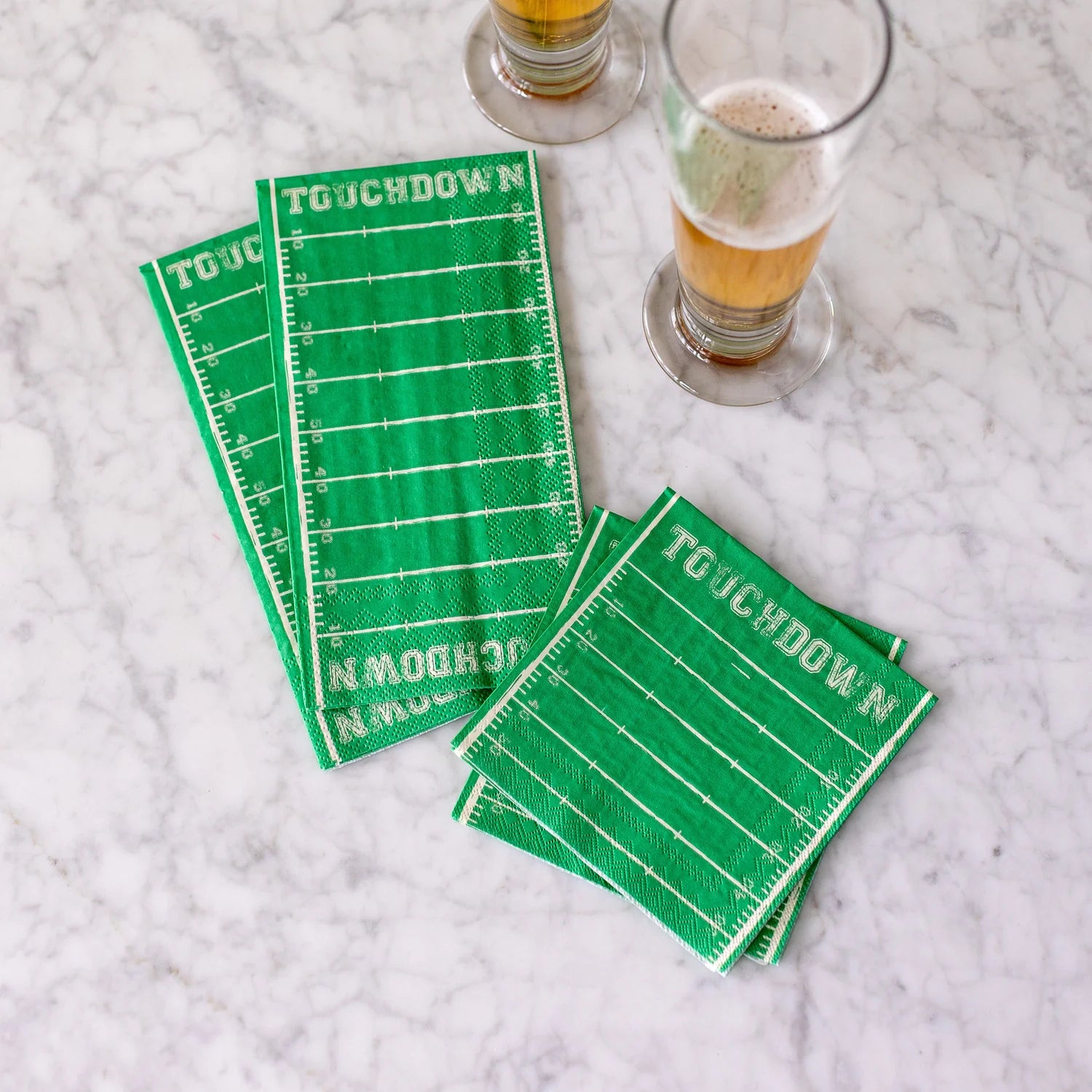 Touchdown Guest Napkins – Set of 16 by Hester & Cook