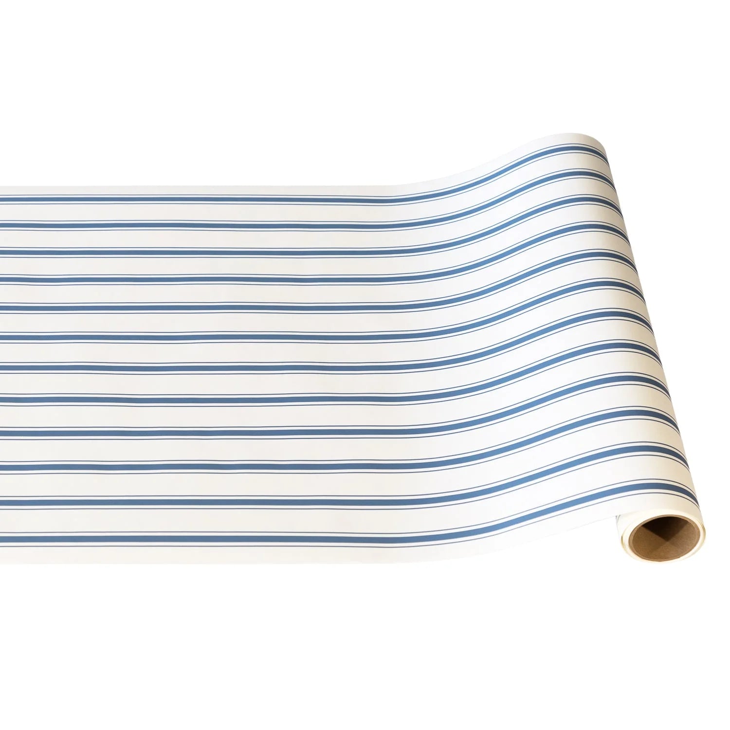 Blue Linen Stripe Paper Table Runner | Hester & Cook by Hester & Cook