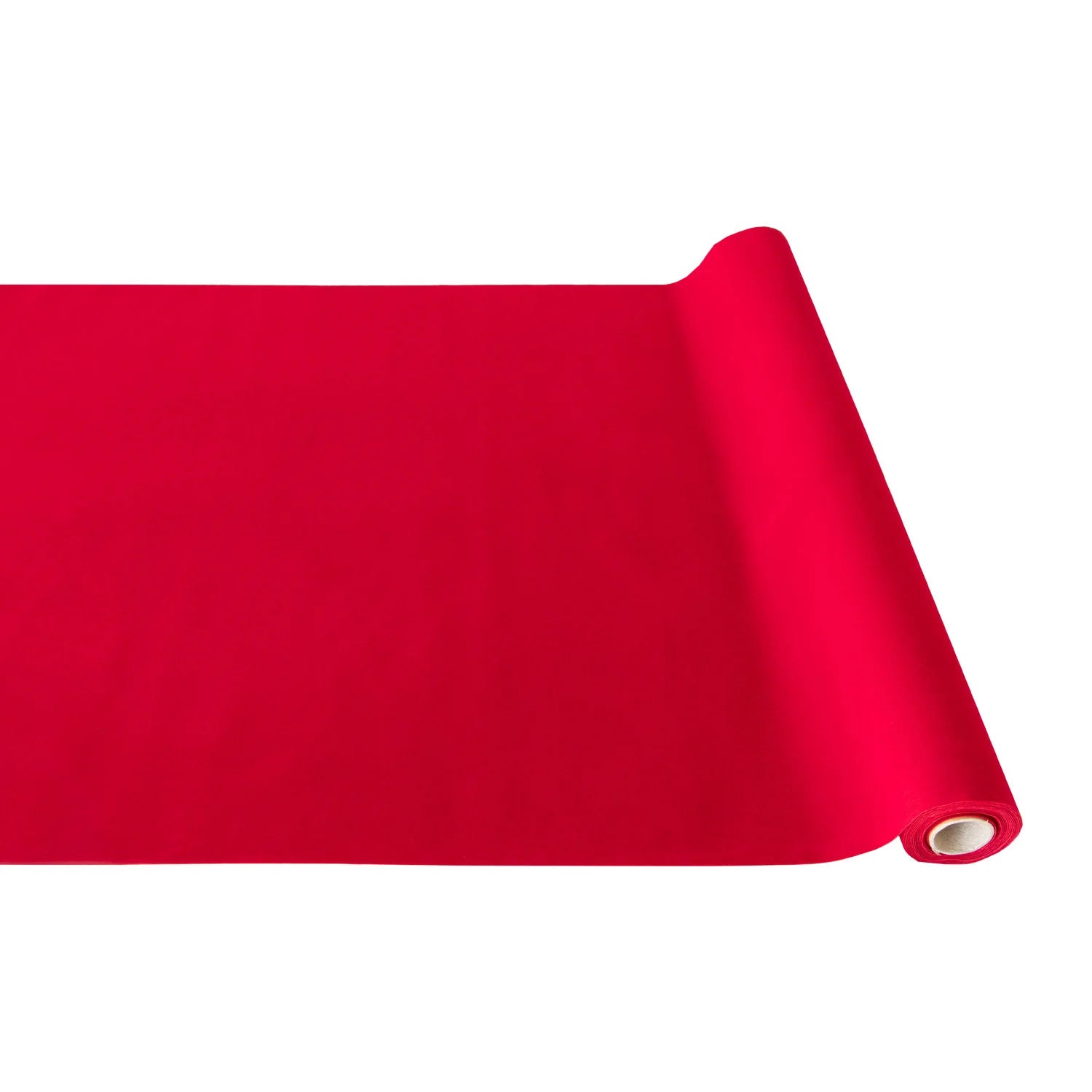 Red Flocked Table Runner by Hester & Cook