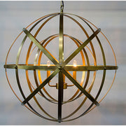 Alchemy Chandelier, Metal with Brass Finish by NOIR