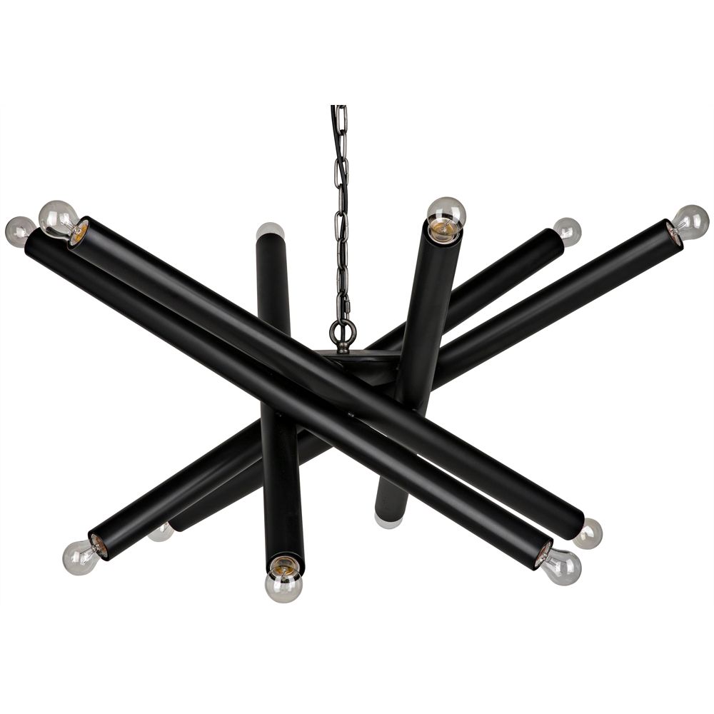 Lex Chandelier, Black Iron by NOIR