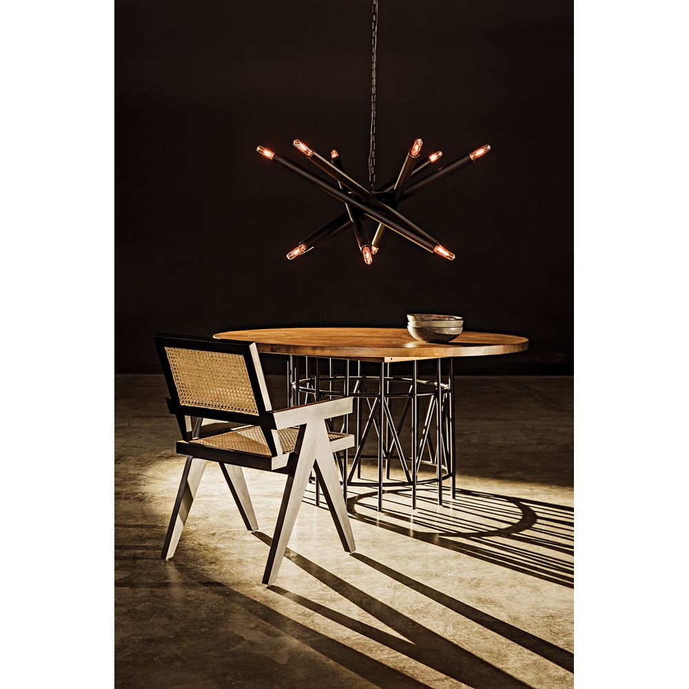 Lex Chandelier, Black Iron by NOIR
