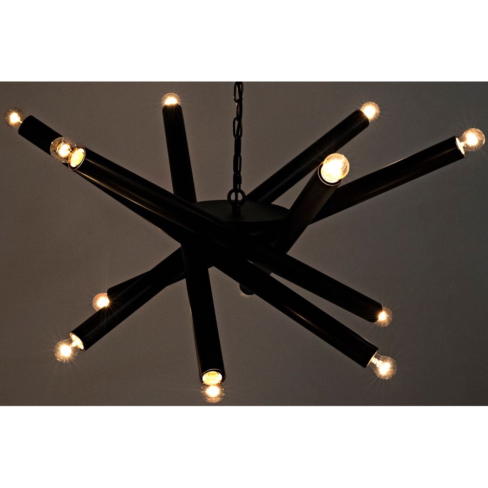 Lex Chandelier, Black Iron by NOIR