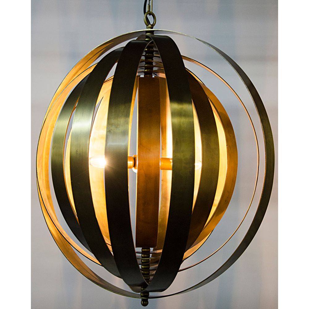 Tournant Pendant, Antique Brass by NOIR