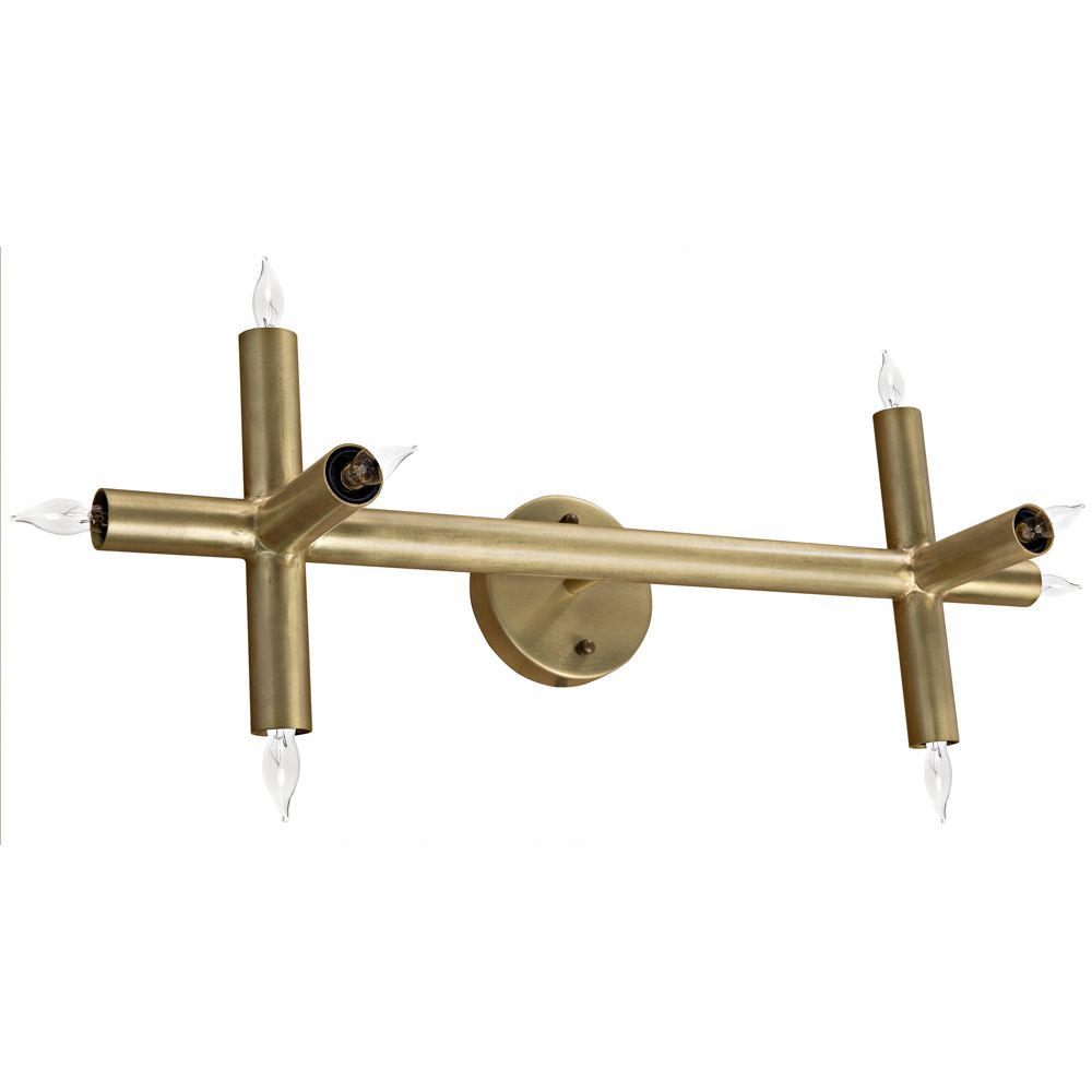 Salome Sconce, Metal with Brass Finish by NOIR