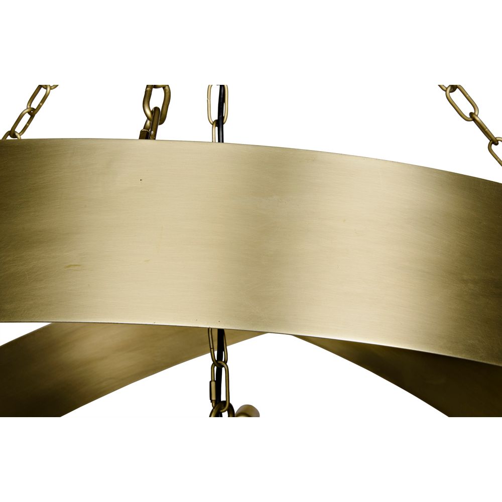 Orion Pendant, Metal with Brass Finish by NOIR