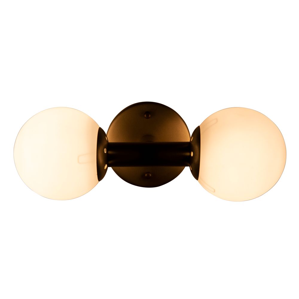 Antiope Sconce, Antique Brass and Glass by NOIR