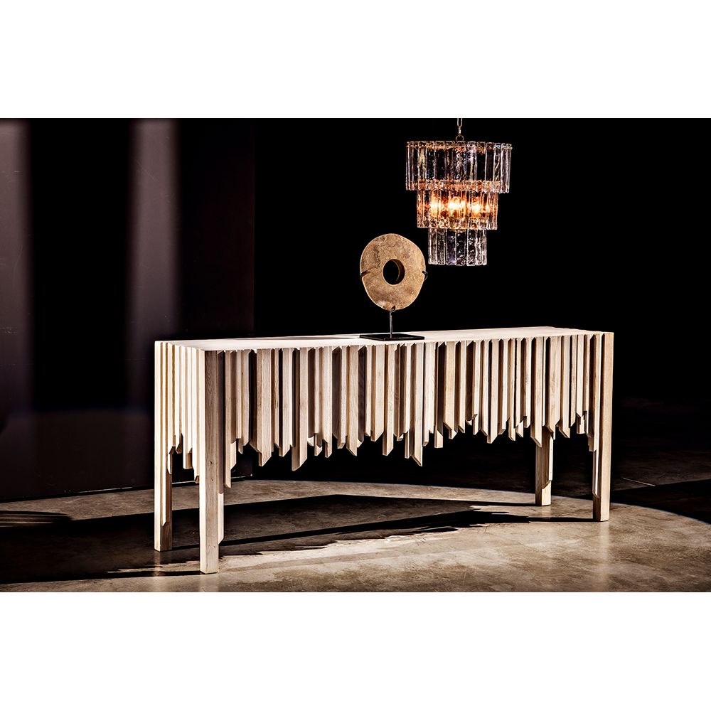 Bruna Chandelier, Small, Metal with Brass Finish by NOIR