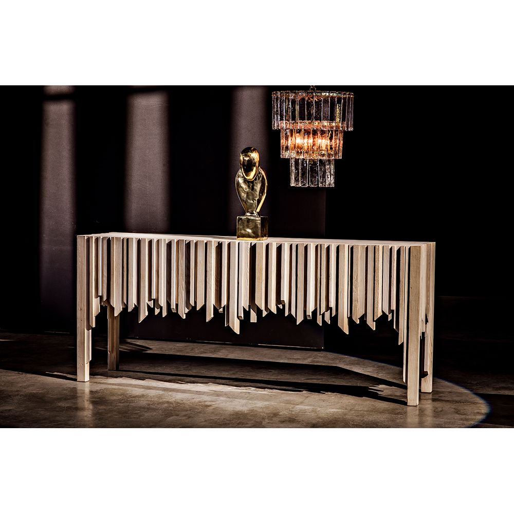Bruna Chandelier, Small, Metal with Brass Finish by NOIR