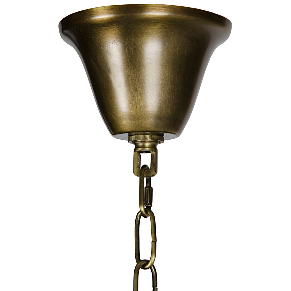 Ikram Chandelier, Metal with Brass Finish by NOIR