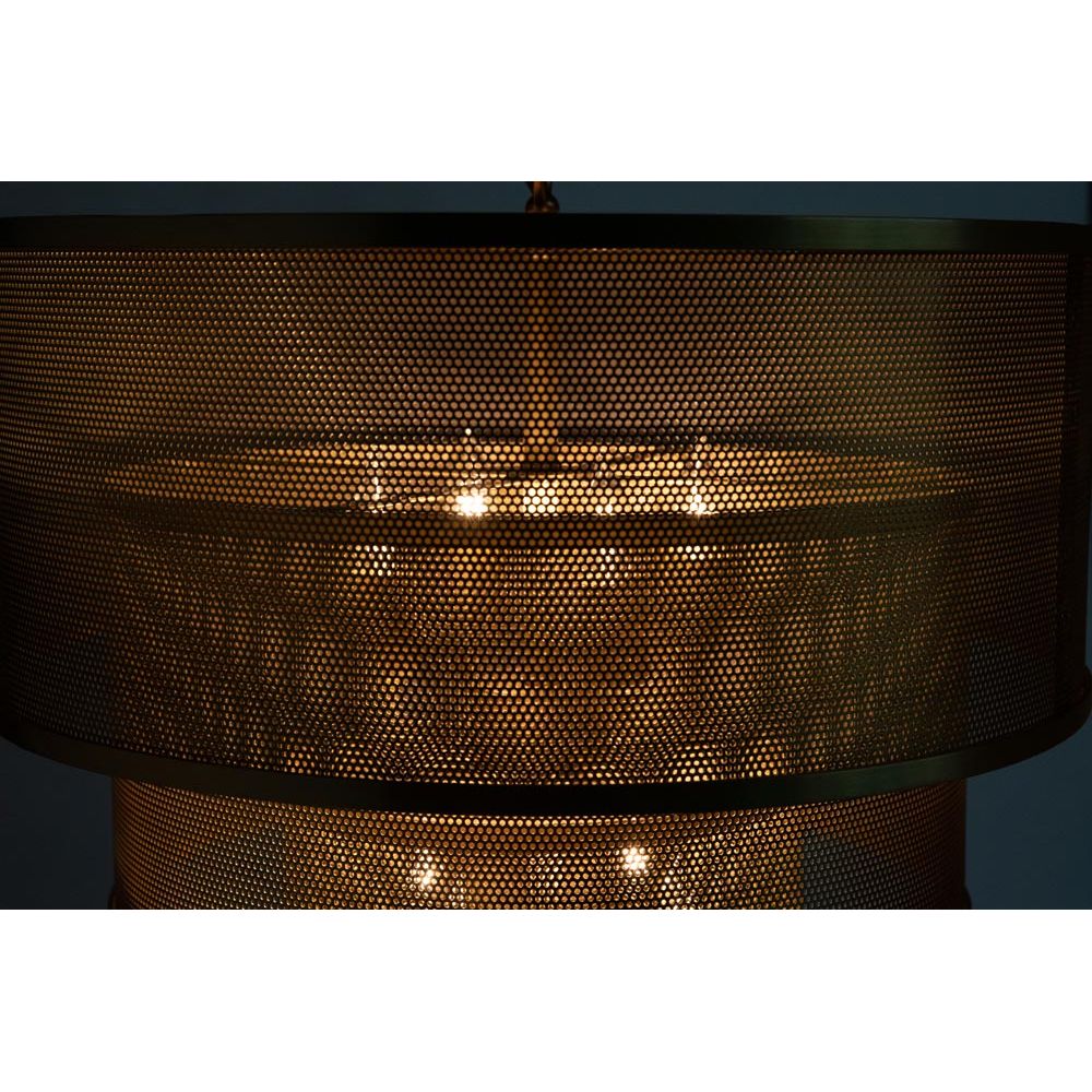 Arena Pendant, Metal with Brass Finish by NOIR