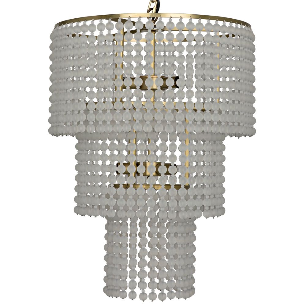 Fatima Chandelier, Antique Brass by NOIR